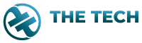 The image features a logo for "The Tech Consultants," showcasing a modern design with a blue color scheme and a stylized plus symbol.