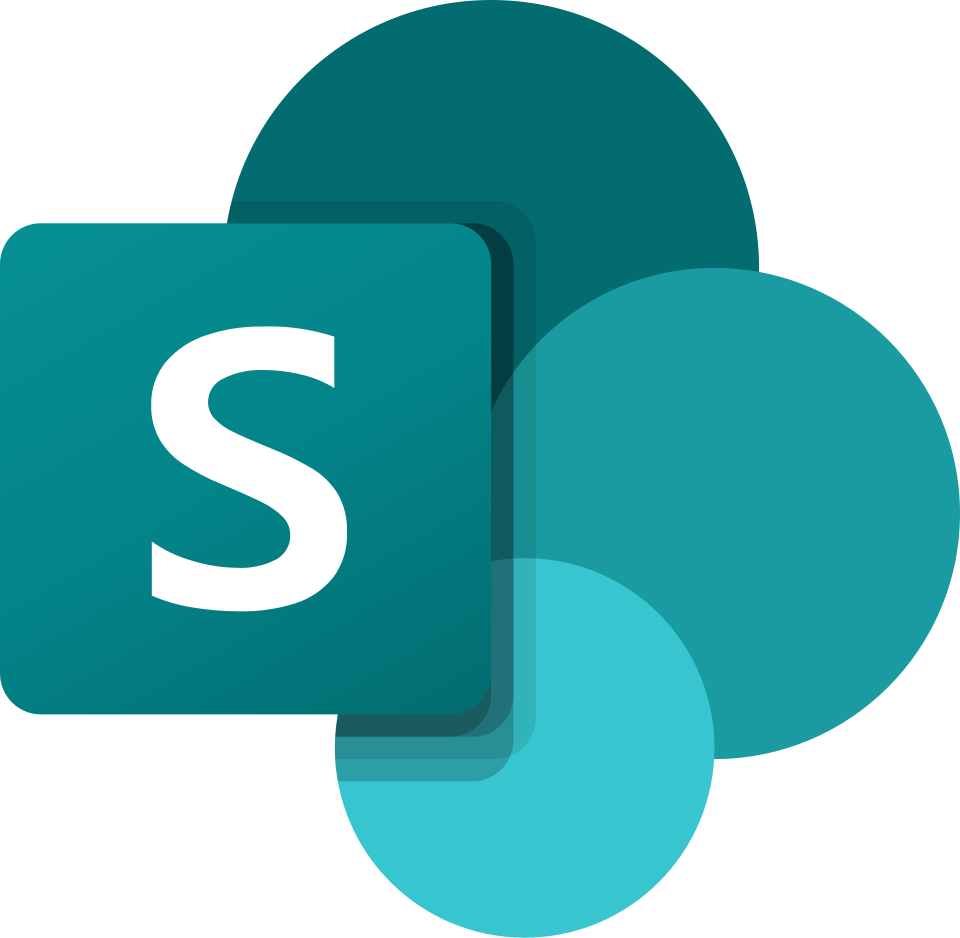The image features a stylized logo consisting of a teal "S" on a layered square background, accompanied by overlapping circles in various shades of teal.