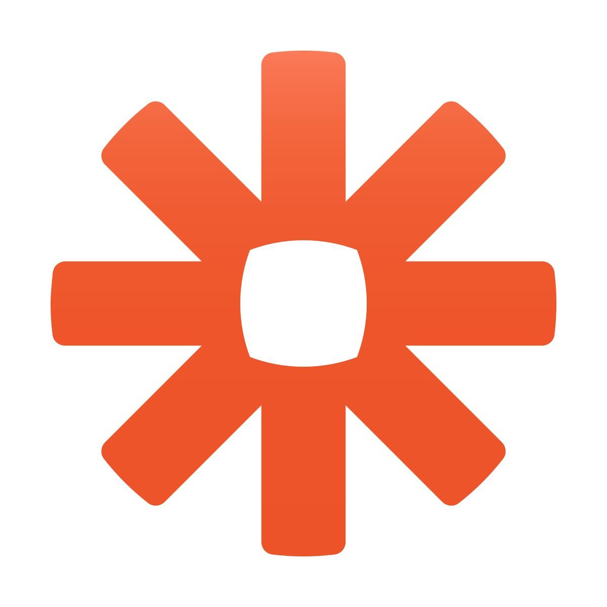 The image features a stylized orange asterisk with a square center, representing the logo of a technology or automation service.